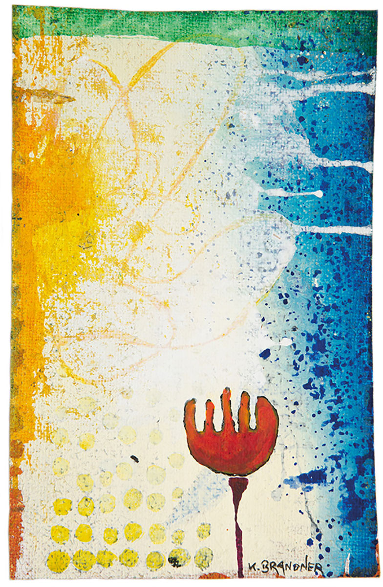 Klaus Brandner Glücksbringer Acryl -Mischtechnik auf Leinwand Größe: 19 x 30 cm