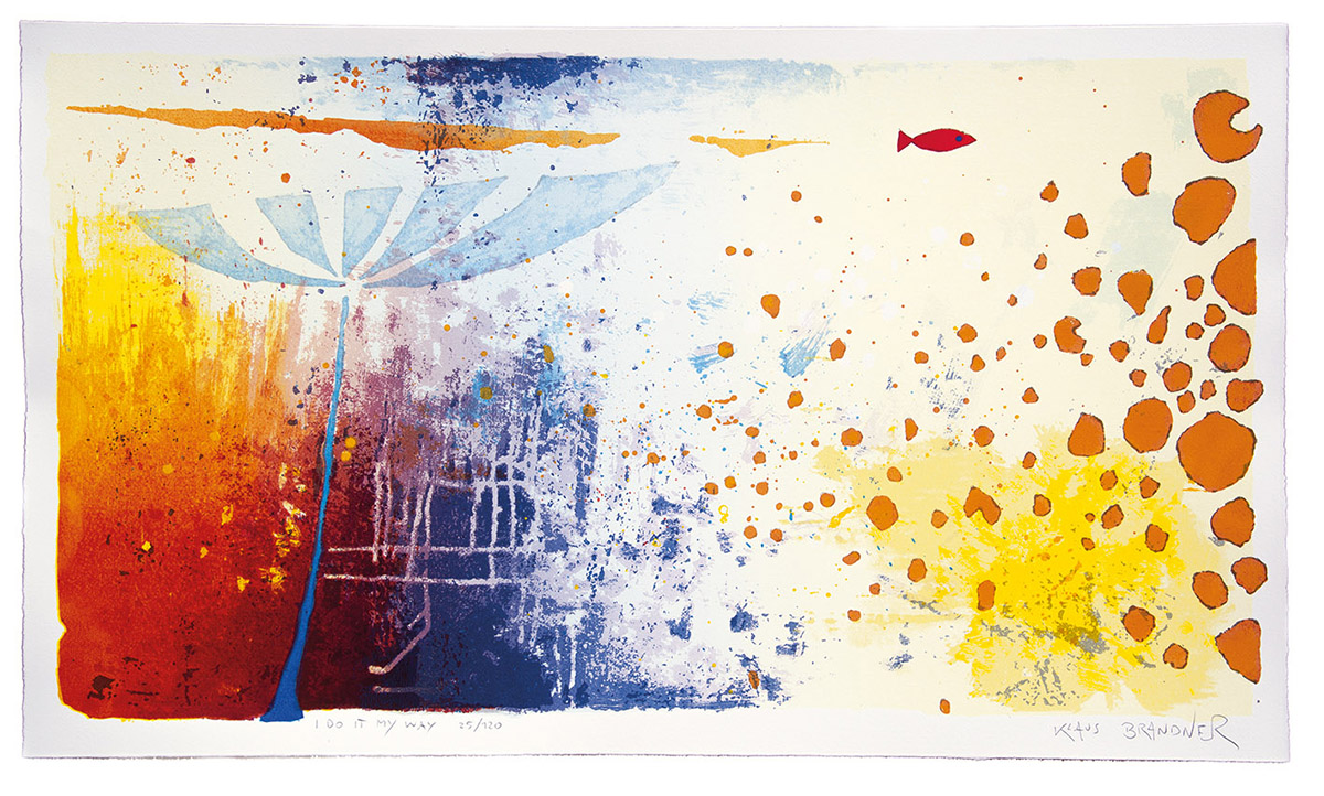 Klaus Brandner I do it my way Farbserigrafie 45 x 78 cm Auflage: 120 EX + 5EA