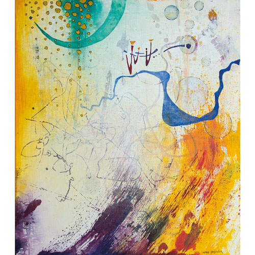 Perfect wave, Acryl Mischtechnik auf Leinwand, 2026, Größe: 85 x 95 cm