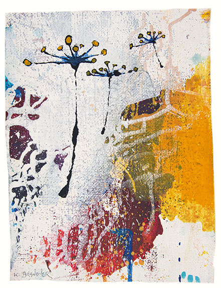 Klaus Brandner, Wir heben ab, Acryl auf Leinwand, Größe: 35 x 26 cm, signiert