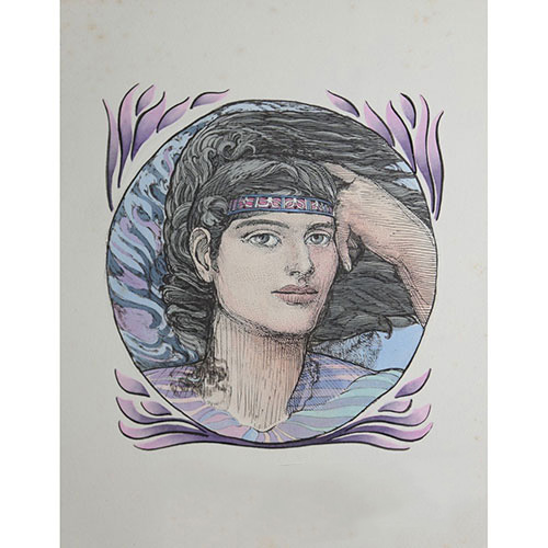 Ernst Fuchs, Die Olympionike, Radierung, Auflagenummer: 135/250, signiert