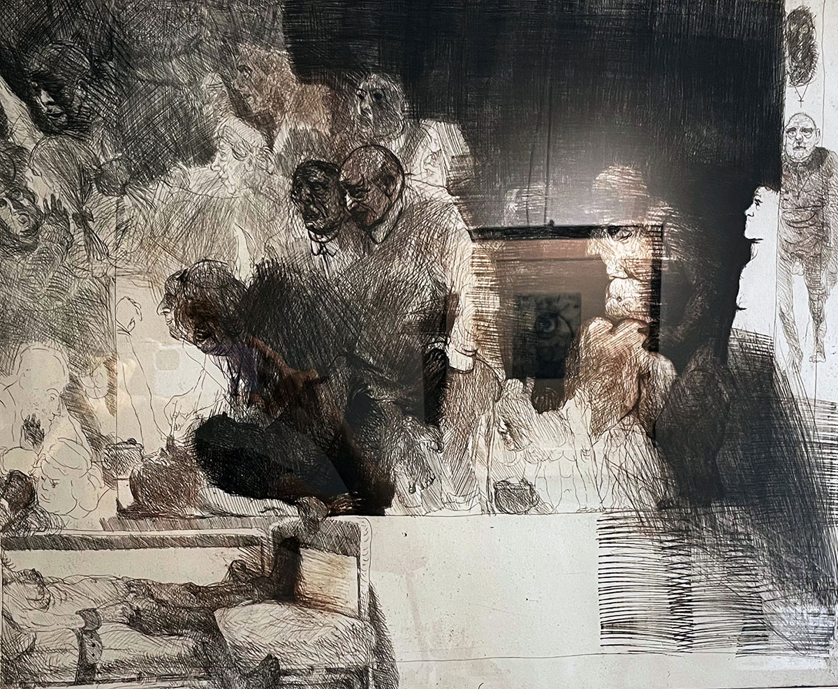 Alfred Hrdlicka, Die Hölle, 1968, Radierung Auflagenummer: 2/30, gerahmt 68 x 89 cm, eigenhändig signiert