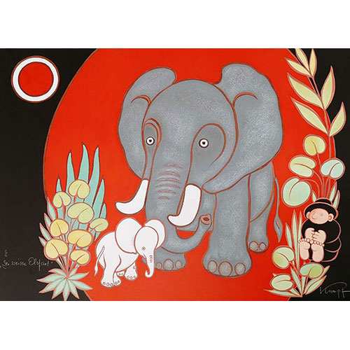 Der weiße Elefant, 2005 Lithografie Auflage: EA Blattgröße: 55,5 x 75 cm  signiert ungerahmt