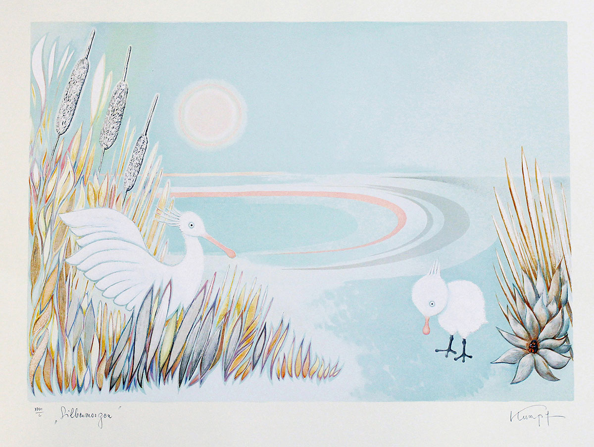 Silbermorgen, 1998 Lithografie Auflage 17/50  Blattgröße: 57 x 79 cm  ungerahmt