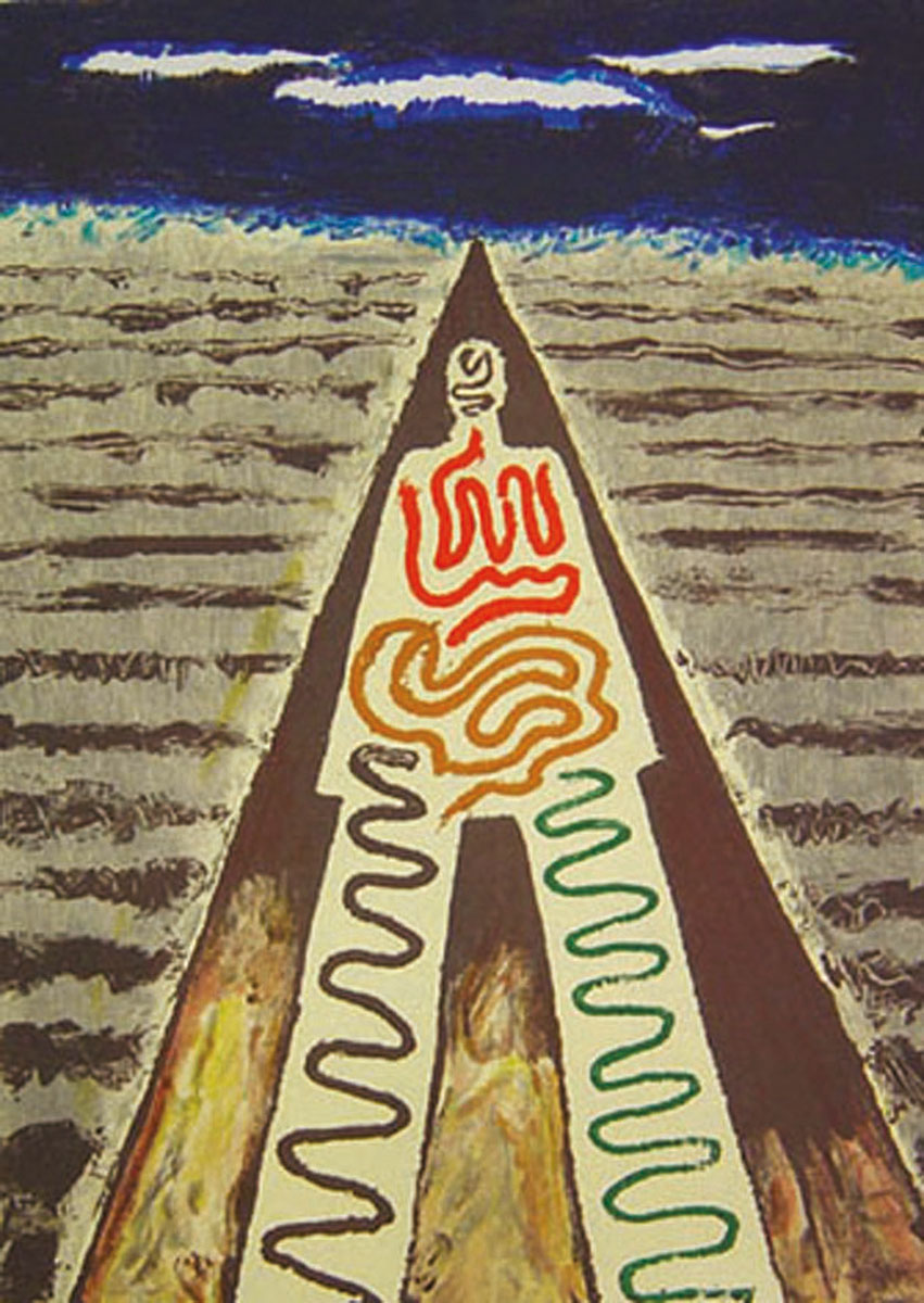 La Nuit de Jean de Luz, 1968 Man Ray Farblithografie auf Arches-Papier Auflage: 120 + AP XXXX, Nummer XVIII Blatt: 76 x 54 cm, mit Rahmen 90 x 70 cm signiert, nummeriert 