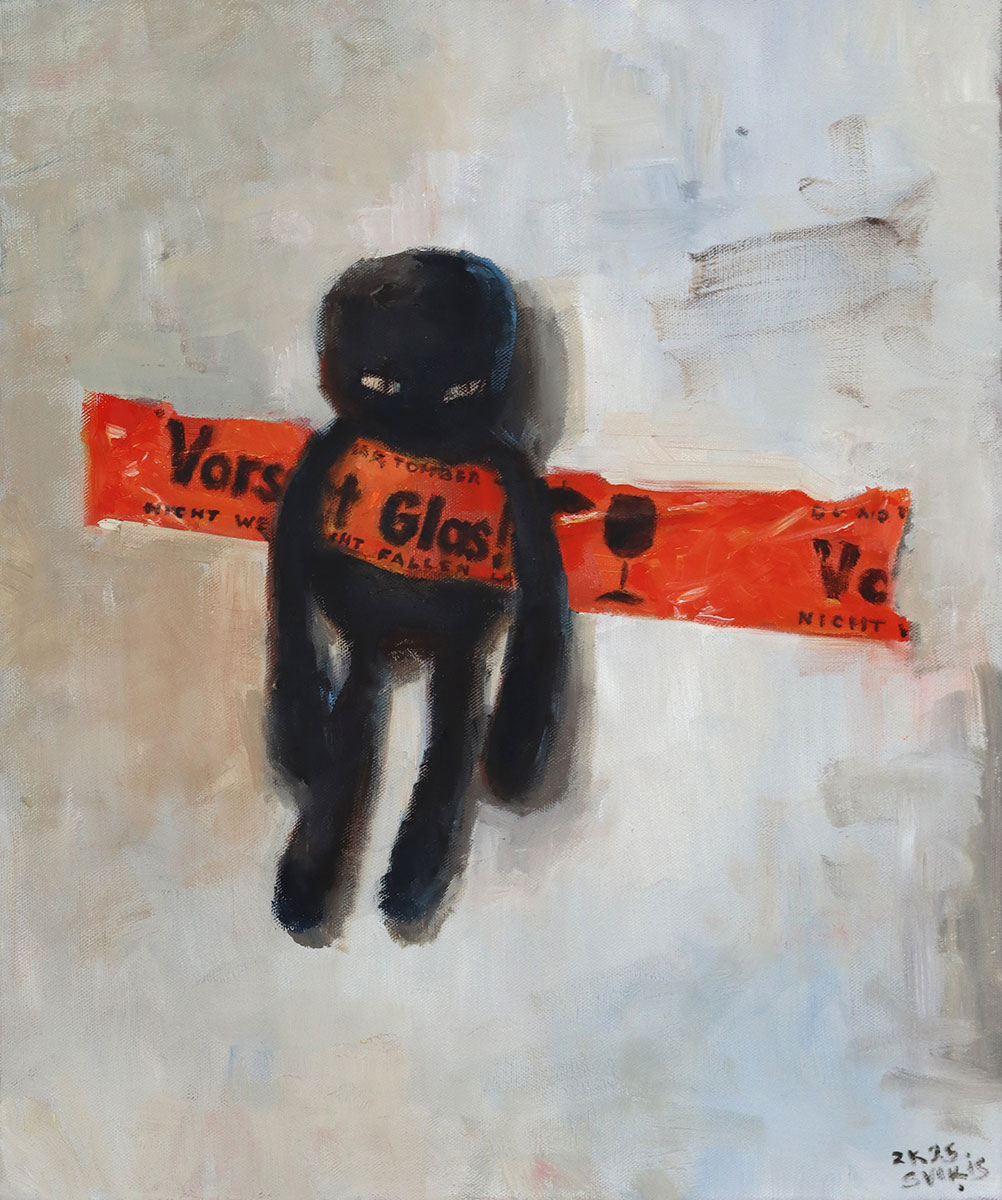 Viktors Svikis The Mood / Die Stimmung, 2025 Öl auf Leinwand 60 x 50 cm