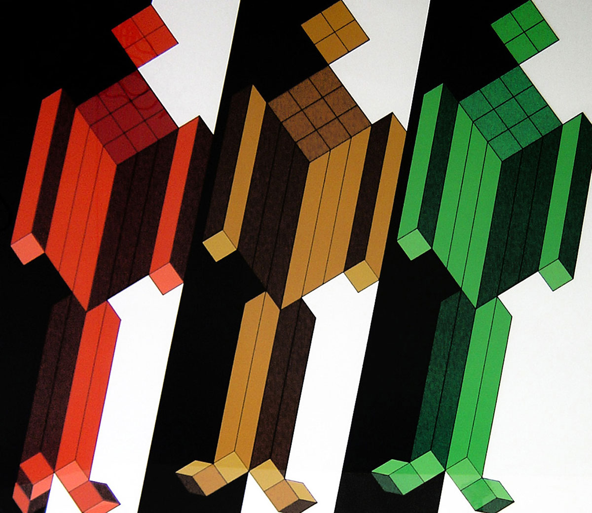 Almath, 1988 Victor Vasarely  aus der Serie Composition- Geometrische Darstellung Seriegrafie Auflage 200, Nummer 48 signiert, nummeriert  Bild: 52 x 60 cm, mit Rahmen 88 x 93 cm