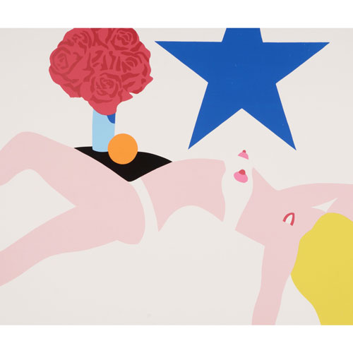 Der große amerikanische Akt, 1968  Original-Siebdruck auf Papier Bild 39,2 x 38 cm / mit Rahmen 62 x 52 cm Auflage: 300 Exemplare